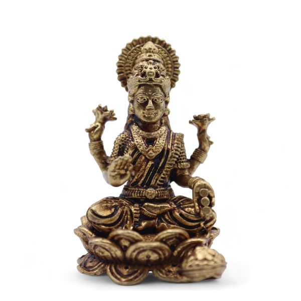 Dioses Miniatura de Latón - Laxmi (22 g),37 mm