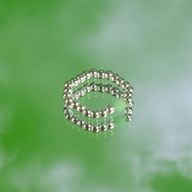 Conjunto de anillos de gema del espíritu de la ninfa - Espíritu del Bosque