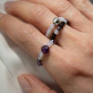 Conjunto de Anillos con Gemas de Espíritu Ninfa - Luna Llena