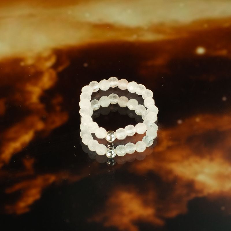 Conjunto de Anillos con Gemas de Espíritu Ninfa - Amor y Llama