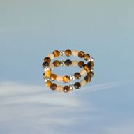 Conjunto de Anillos con Gemas de Espíritu Ninfa - Atardecer en el Mar