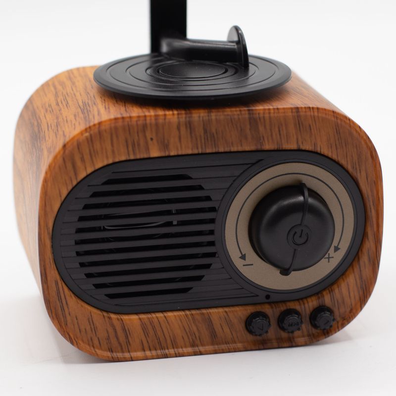 Mini Altavoz de Gramófono retro - Bluetooth y radio FM - 5 vatios x 1