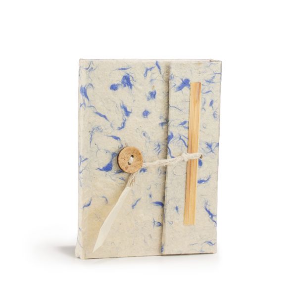 Cuaderno Mini Lokta - Algodón Azul  Lokta Mini