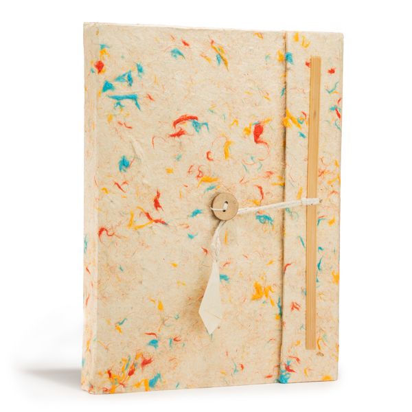 Cuaderno Grande Lokta - Algodón de Colores Mixtos