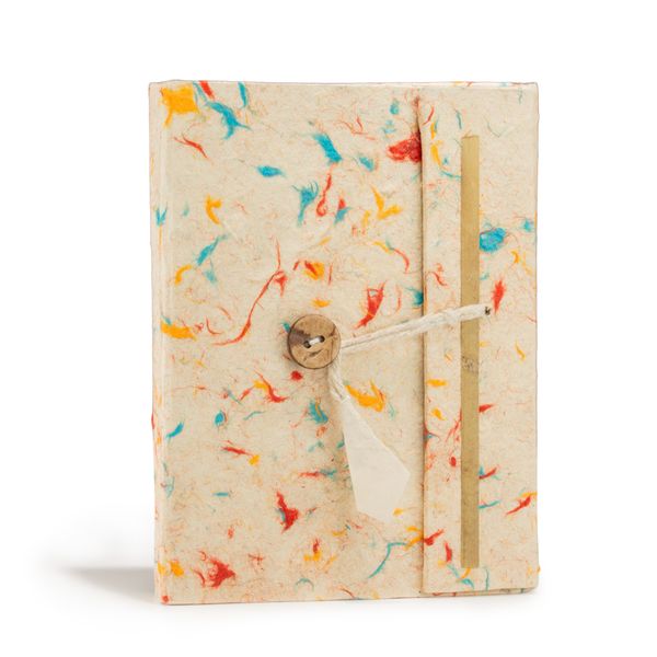 Cuaderno Mediano Lokta - Algodón de Colores Mixtos