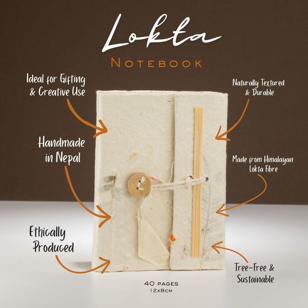 Cuaderno Mini Lokta - Flores Mixtas Lokta
