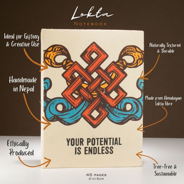 Cuaderno Grande Lokta  - Tu Potencial es infinito
