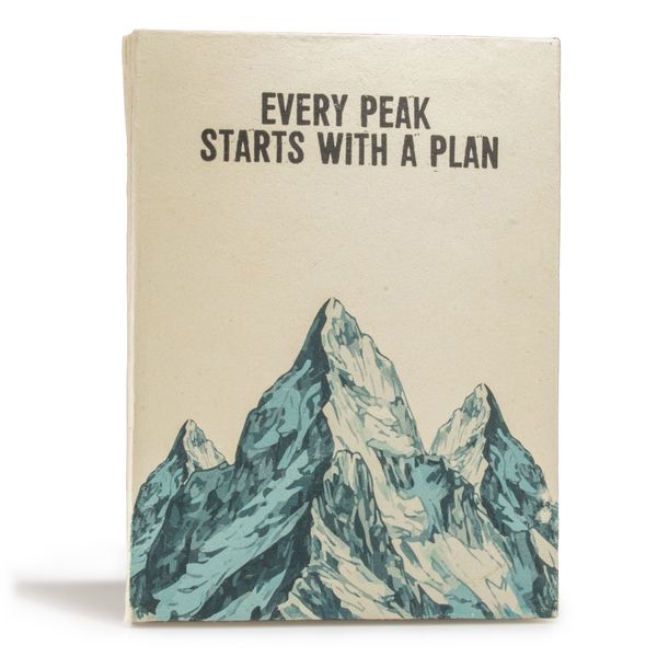 Cuaderno Grande Lokta  - Cada cima comienza con un plan