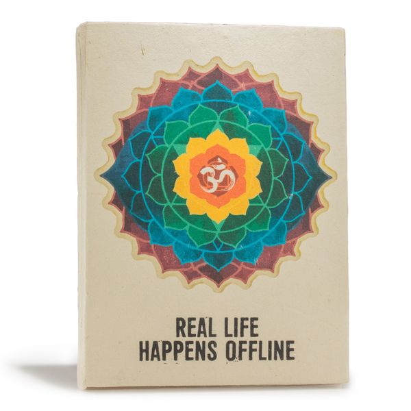 Cuaderno Grande Lokta - La vida real sucede fuera de Internet