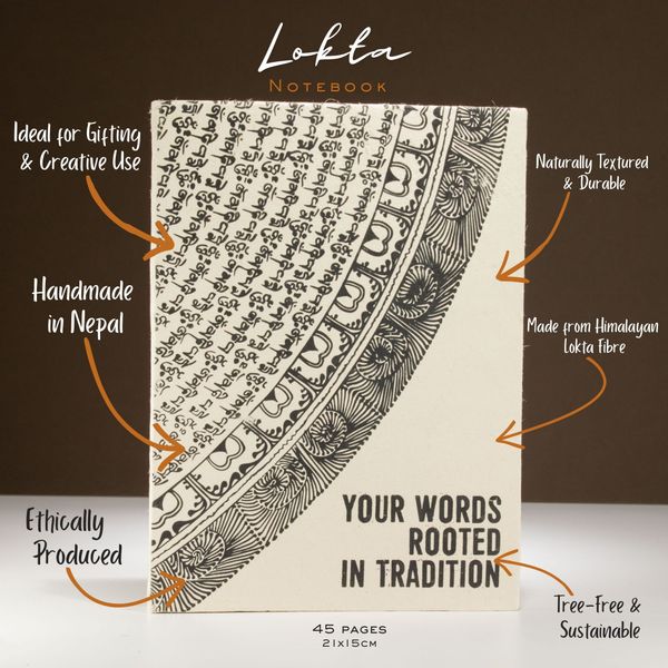 Cuaderno Grande Lokta - Tus palabras con raíces en la tradición