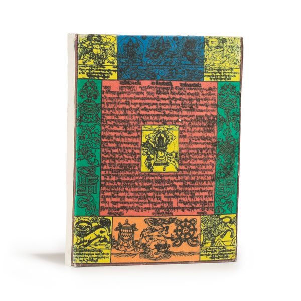 Cuaderno Mediano Lokta Tradicional - Bandera de Oración Flag (15x12cm) - 45 Hojas - Natural