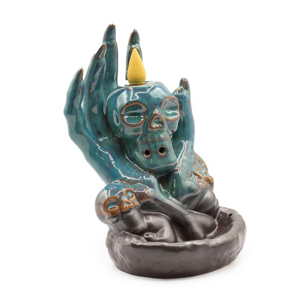 Quemador de Incienso de Reflujo - Calavera en Mano