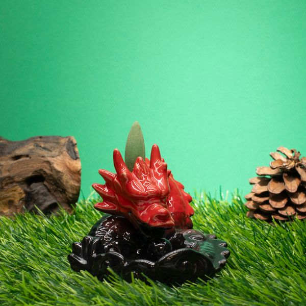 Quemador de Incienso de Reflujo - Dragón Rojo Pequeño