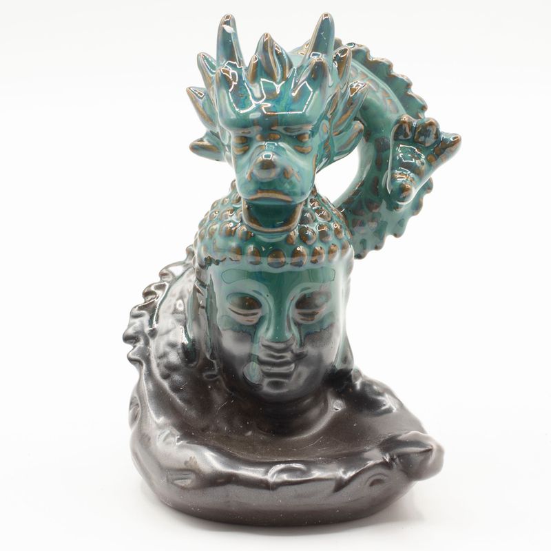 Quemador de Incienso de Reflujo - Dragón sobre Buda