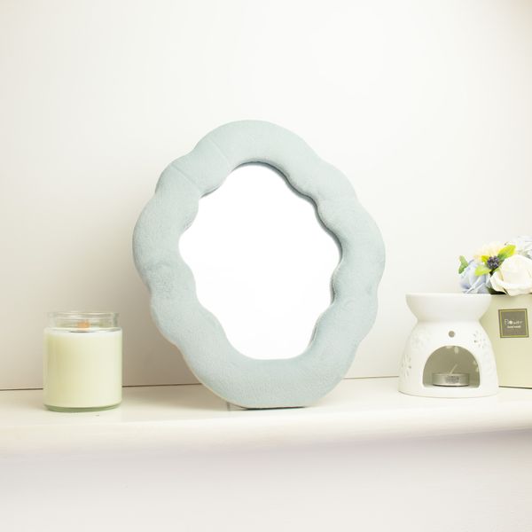 Espejo Suave y Ondulado - Nube - Azul Nube  - 28x24x2,3cm