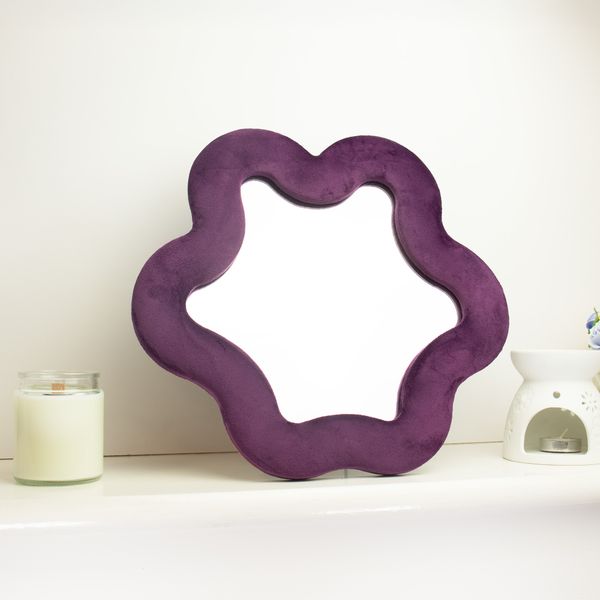 Espejo Suave y Ondulado - Estrella - Malva - 33 x 231 x 2,3 cm