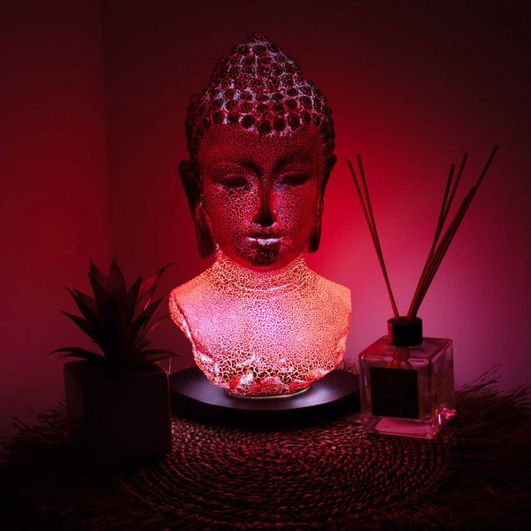 Lámpara con busto de Buda Molton Lava - Soporte oval