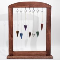 Pack de Inicio de Péndulos de Pirámide + Soporte de Exhibición Marrón