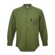 Nomad Sari Kathmandu Shirt - Verde bosque - Mediano
