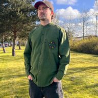 Nomad Sari Kathmandu Shirt - Verde bosque - Mediano