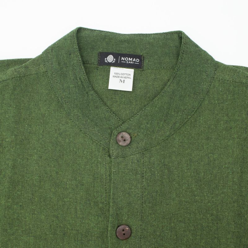 Nomad Sari Kathmandu Shirt - Verde bosque - Mediano
