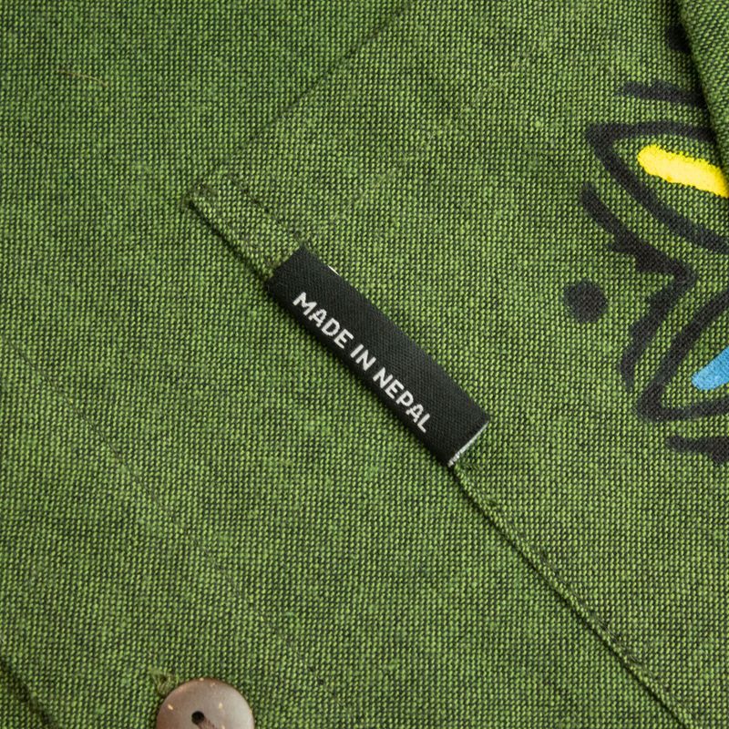 Nomad Sari Kathmandu Shirt - Verde bosque - Mediano