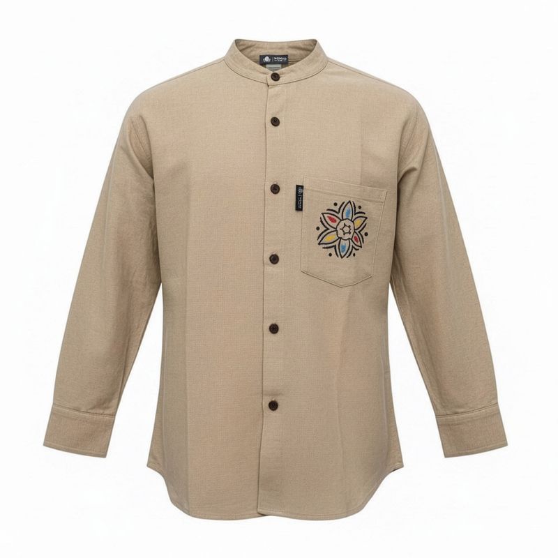 Nomad Sari Katmandú Camisa - Piedra - Mediano