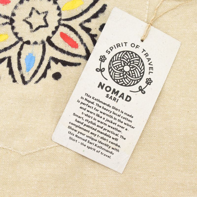 Nomad Sari Katmandú Camisa - Piedra - Mediano