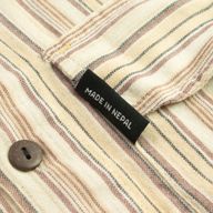 Nomad Sari Grandad Shirt - Marrón beige - Mediano
