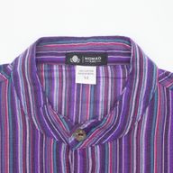 Nomad Sari Grandad Shirt - Negro Púrpura - Mediano