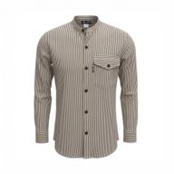 Nomad Sari Grandad Shirt - Gris piedra - Mediano