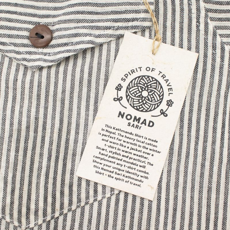 Nomad Sari Grandad Shirt - Gris piedra - Mediano