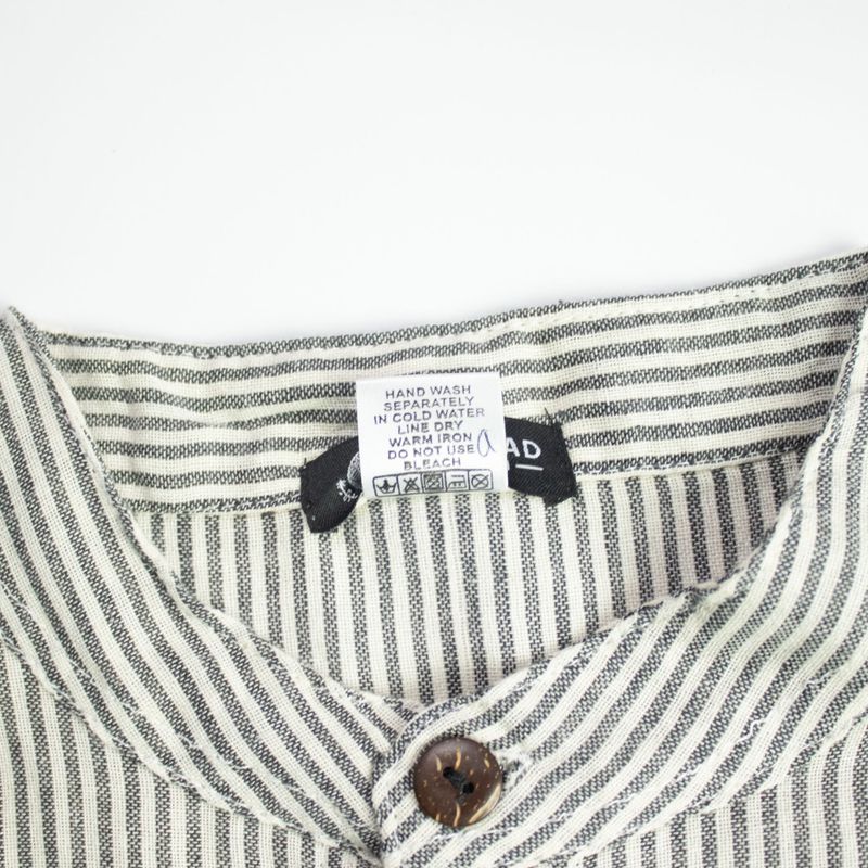 Nomad Sari Grandad Shirt - Gris piedra - Mediano
