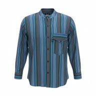Nomad Sari Grandad Shirt - Turquesa - Mediano