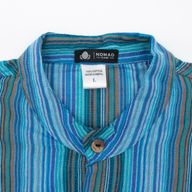Nomad Sari Grandad Shirt - Turquesa - Mediano