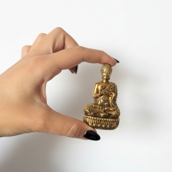 Miniaturas de Buda de latón (110 g) - 76 mm
