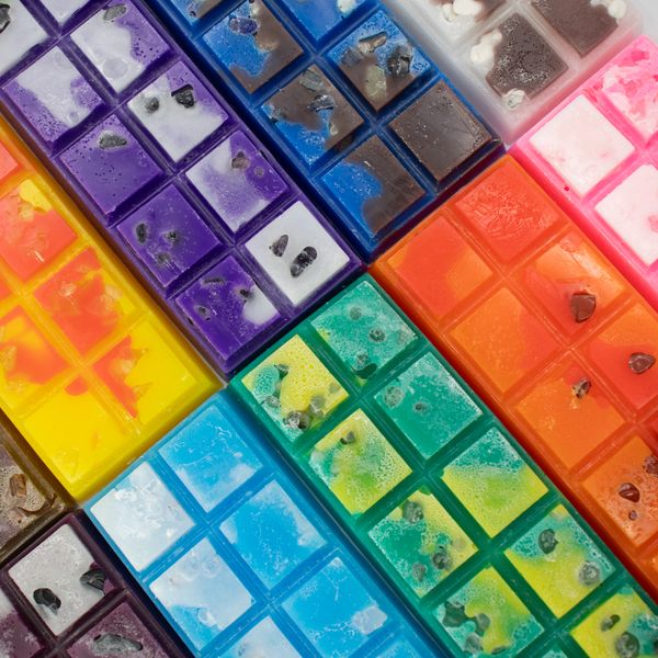 Tabletas de Cera con Cristales