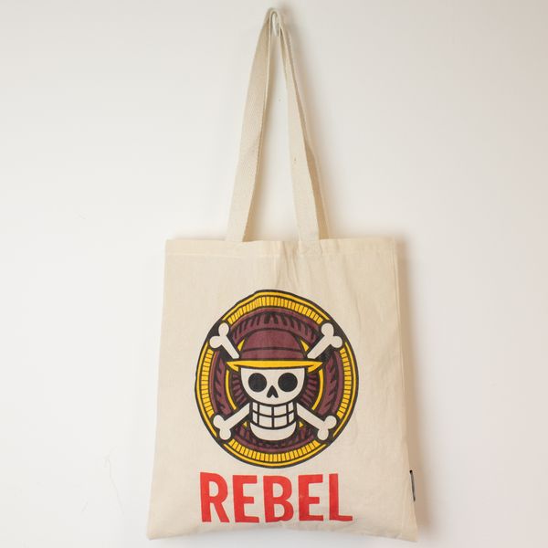 Bolso Tote Básico Icónico - REBEL- (40x36cm) - Natural 4oz