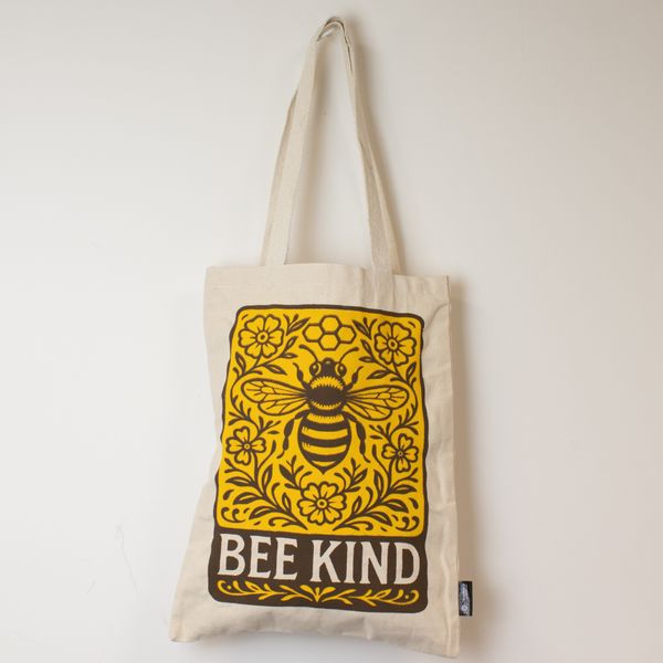 Bolso Tote Toni Icónico - Sé amable (42x30cm) - Natural 10oz