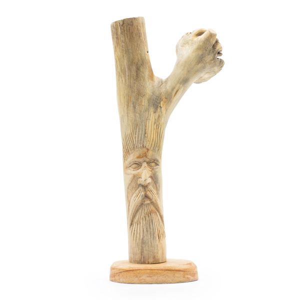 Figura de Madera Tallada a Mano  - Greenman