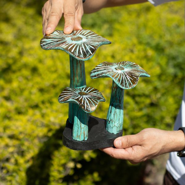 Arte del hongo dorado - Greenwash - Pequeño (20x17cm)