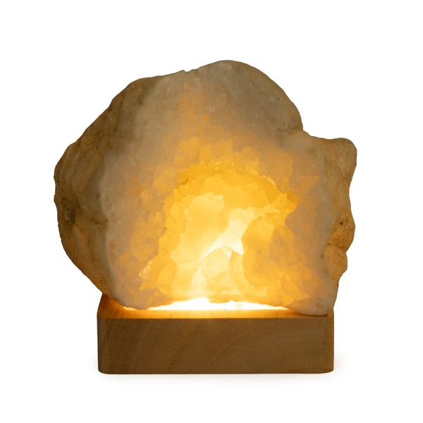 Base LED USB Cuadrada de Madera de 8 cm - Frío/Cálido/Luz diurna