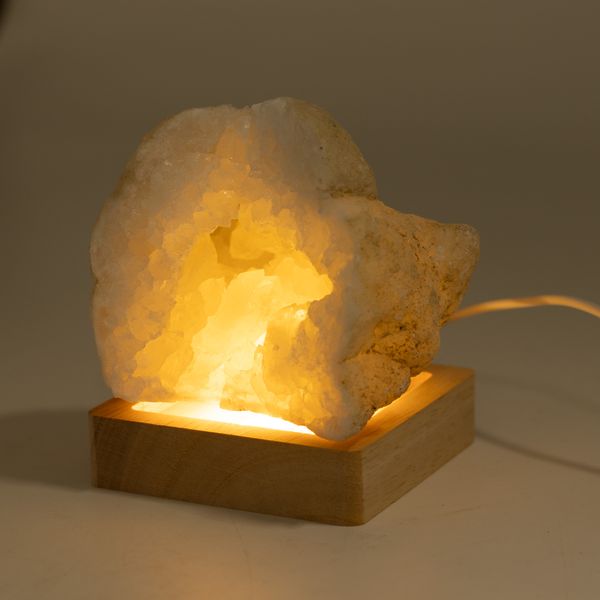 Base LED USB Cuadrada de Madera de 8 cm - Frío/Cálido/Luz diurna
