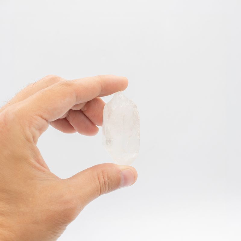 Conjunto de 6 muestras minerales - Piezas de cristal de cuarzo del Himalaya