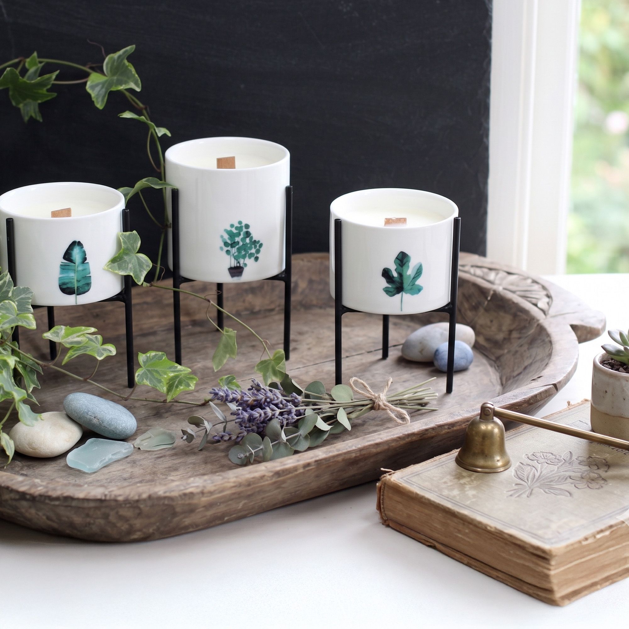 Velas Aromáticas de Cera de Soja