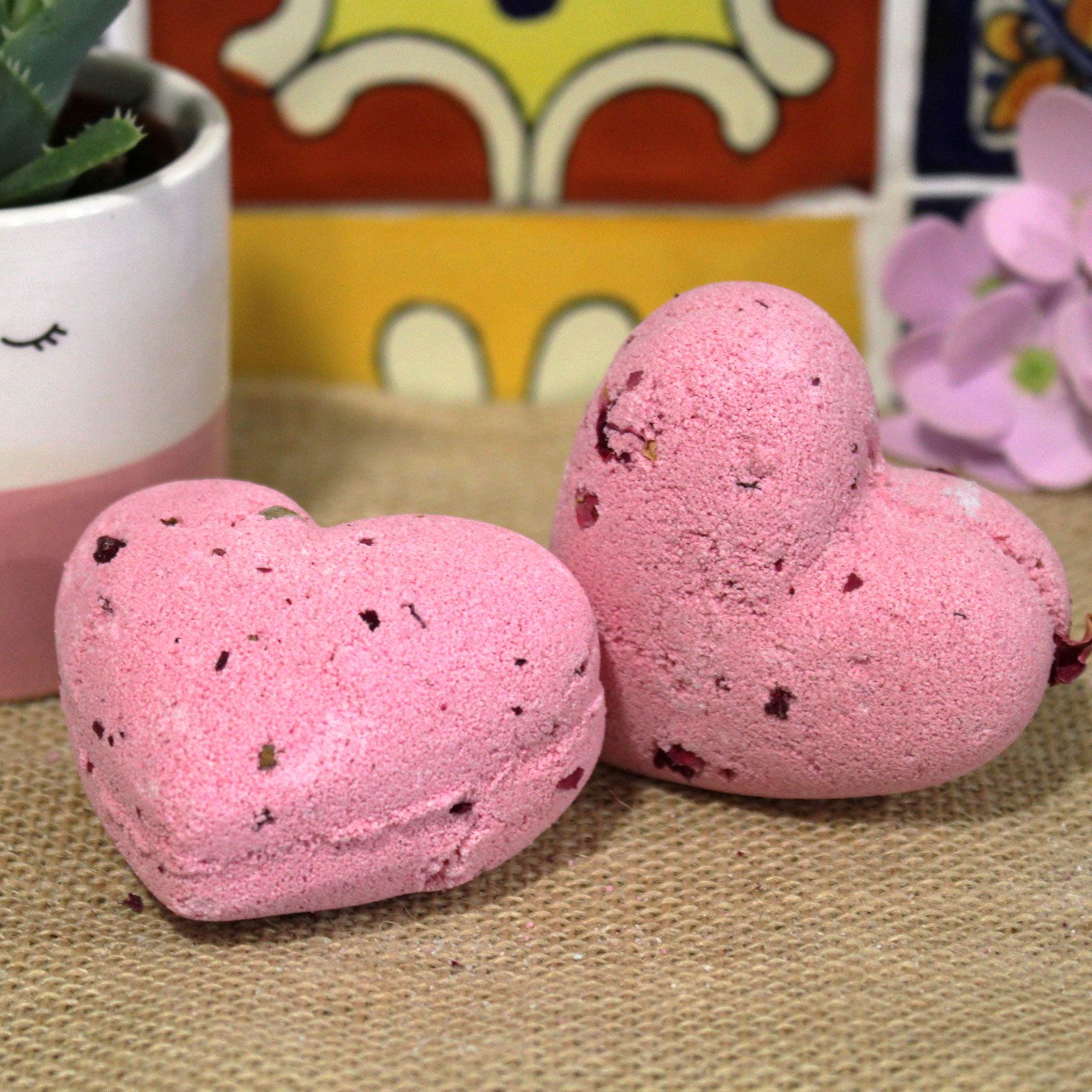 Bombas de Baño con Forma de Corazón