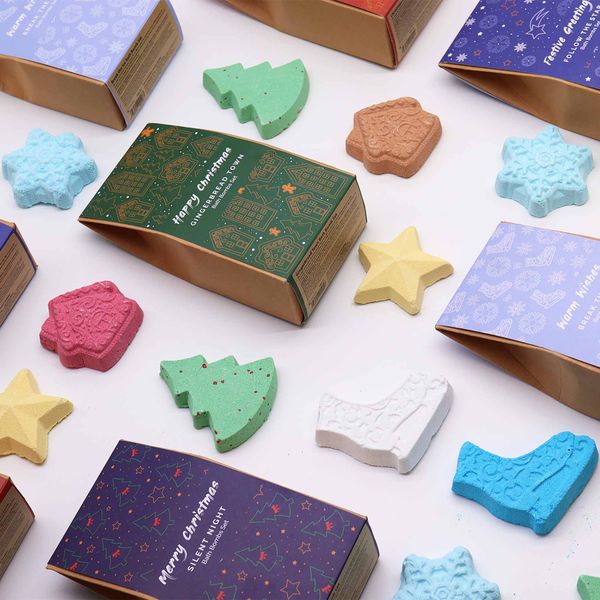 Pack de Regalo de Bombas de baño Navideñas