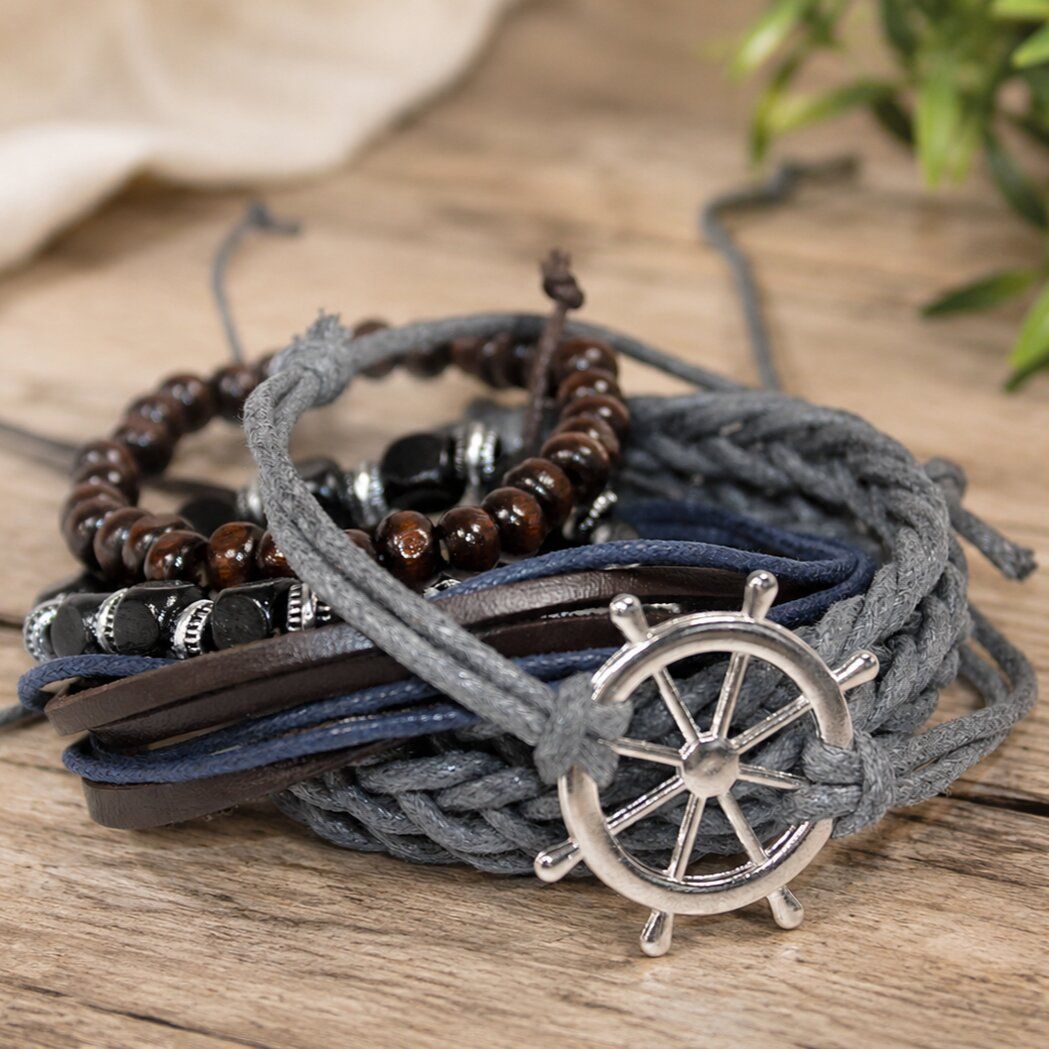 Set de Pulseras de Hombre