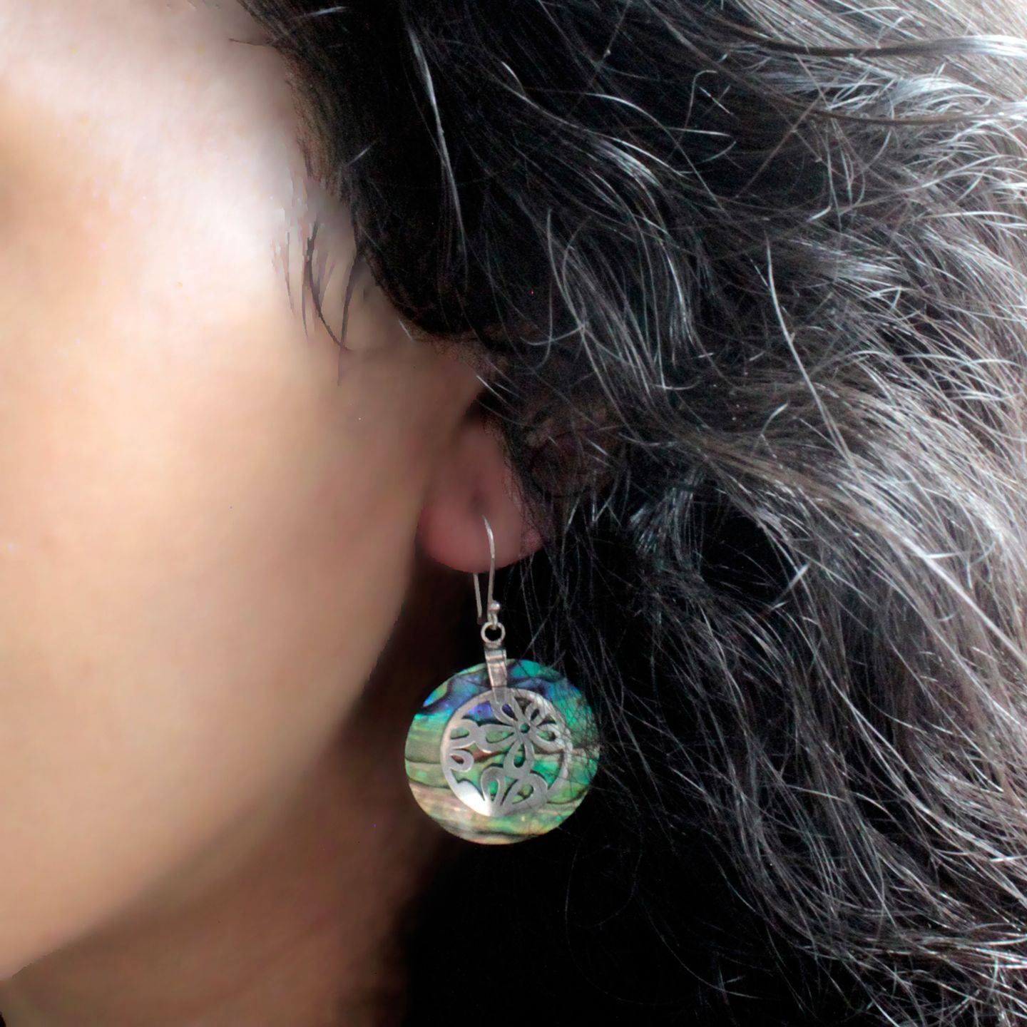 Pendientes de Nácar y Plata