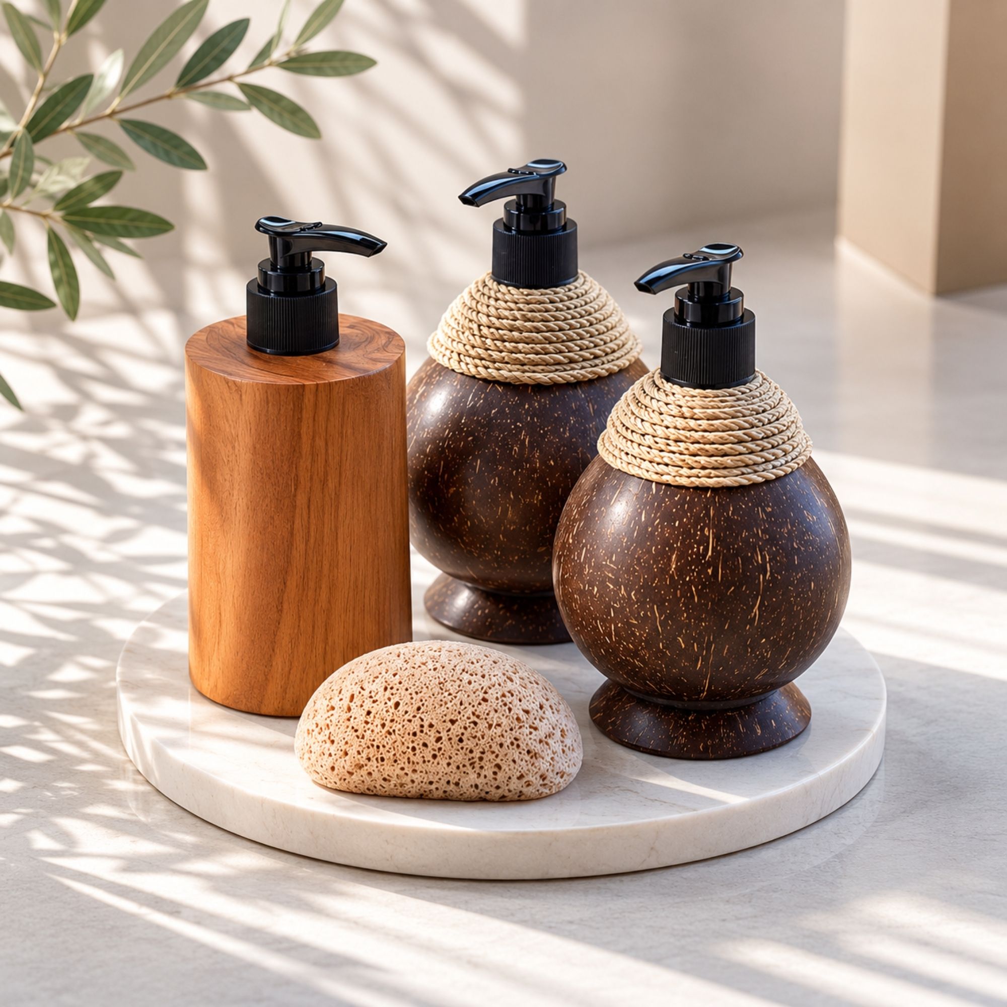 Dispensadores de Jabón de Coco Natural